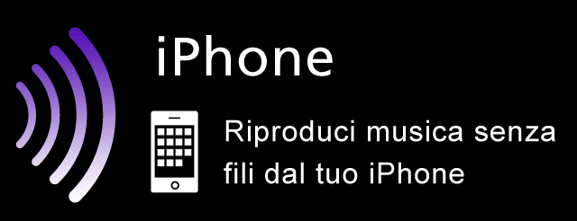Riproduci musica senza fili dal tuo iPhone