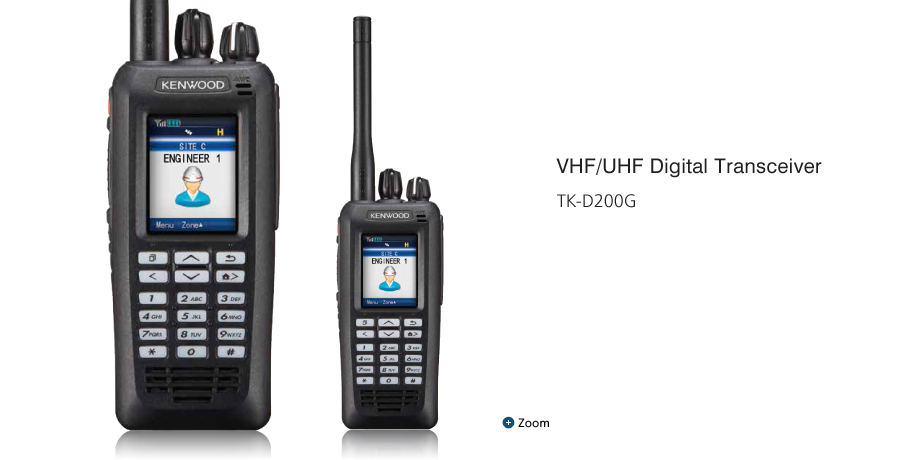 Compact VHF/UHF FM Portable Radios tk-d200g
