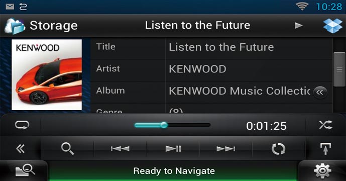 Écoutez de la musique stockée dans Dropbox via le récepteur DNN.