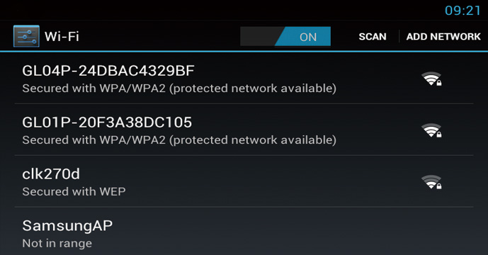 Mise à jour du Wi-Fi