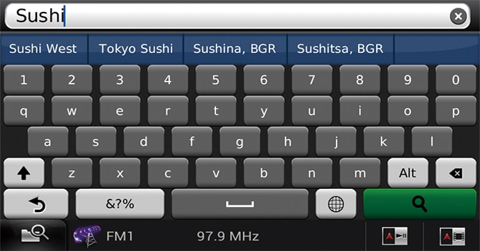 Search Bar with Predictive Text UI