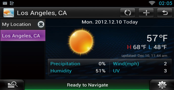 Weather Information UI