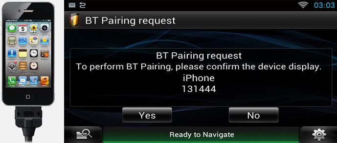 iPhone Automatic Pairing UI