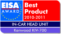 EISA AWARD Best Product 2010-2011 IN-CAR HEAD UNIT KENWOOD KIV-700