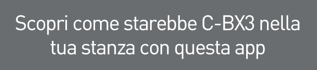 Scopri come starebbe C-BX3 nella tua stanza con questa app