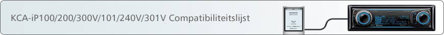 KCA-iP100/200/300V/101/240V/301V Compatibiliteitslijst