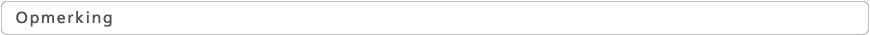 Opmerking