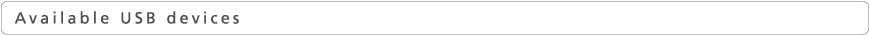 Available USB devices