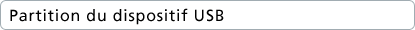 Partition du dispositif USB