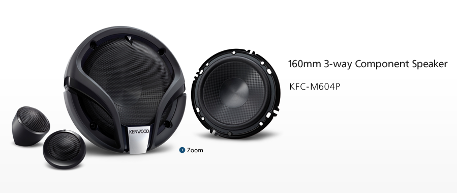 160mm 3-way Component Speaker KFC-M604P