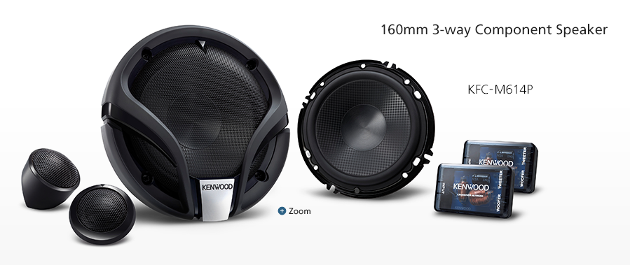 160mm 3-way Component Speaker KFC-M614P
