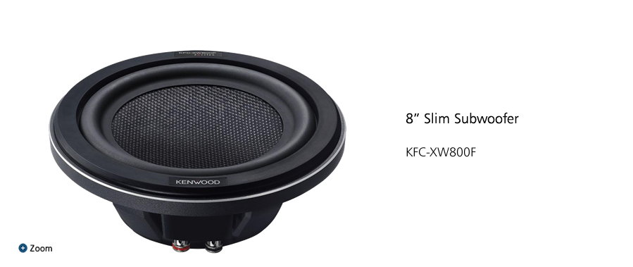 8” Slim Subwoofer KFC-XW800F