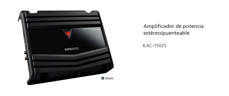 Amplificador de potencia estéreo/puenteable KAC-1502S