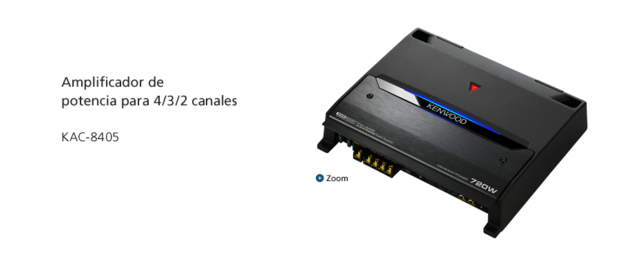 Amplificador de potencia para 4/3/2 canales KAC-8405