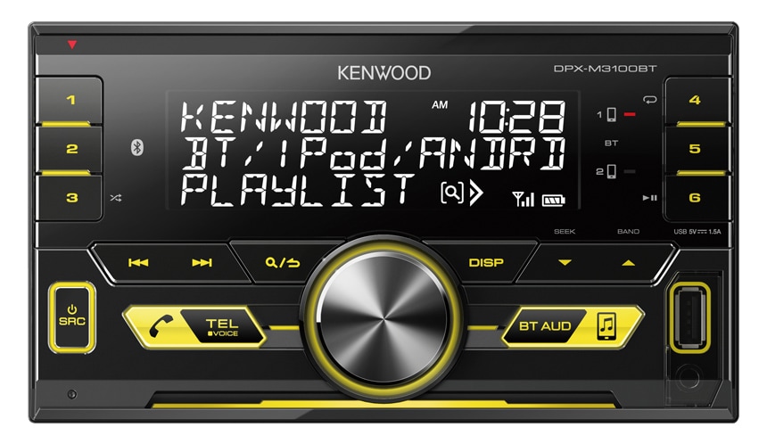 JUST SOUND best choice for caraudio Autoradio Radio Kenwood DPX-M3100BT 2-DIN Bluetooth USB VarioColor Einbauzubehör Einbauset für Seat Ibiza 6L 