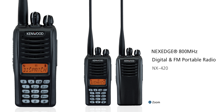NEXEDGE&reg; 800MHz Digital & FM Portable Radio NX-420