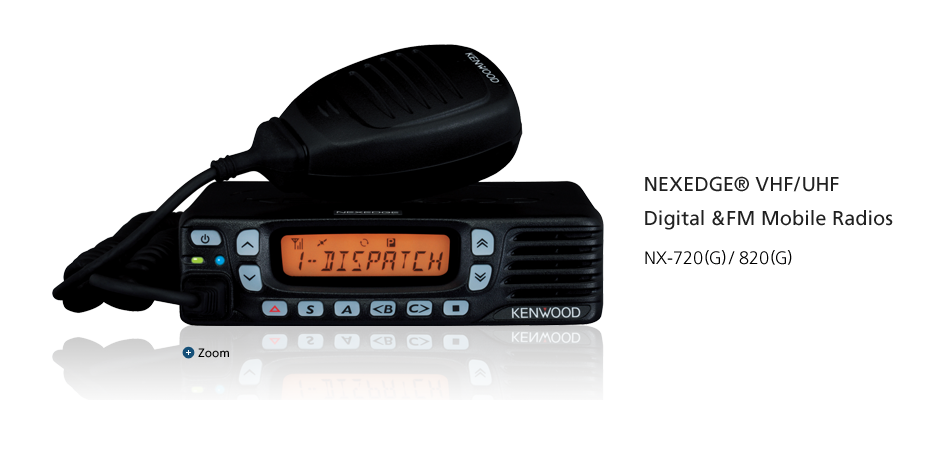 NEXEDGE&reg; VHF/UHF Digital &FM Mobile Radios NX-720H/820H