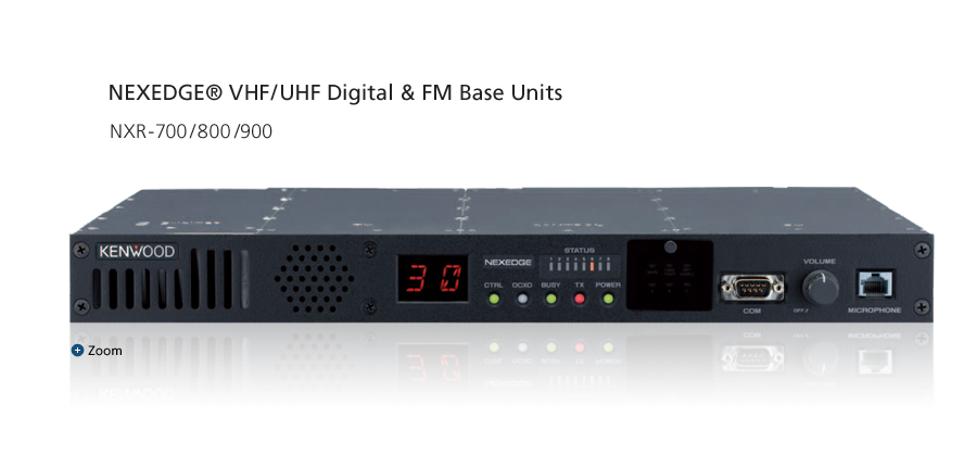 NEXEDGE&reg; VHF/UHF Digital & FM Base Units NXR-700/800/900
