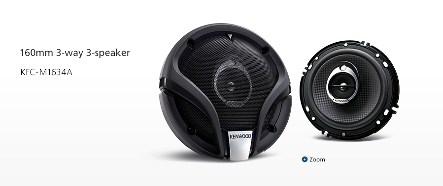 160mm 3-way 3-speaker KFC-M1634A