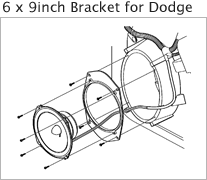 6 x 9inch Bracket for Dodge