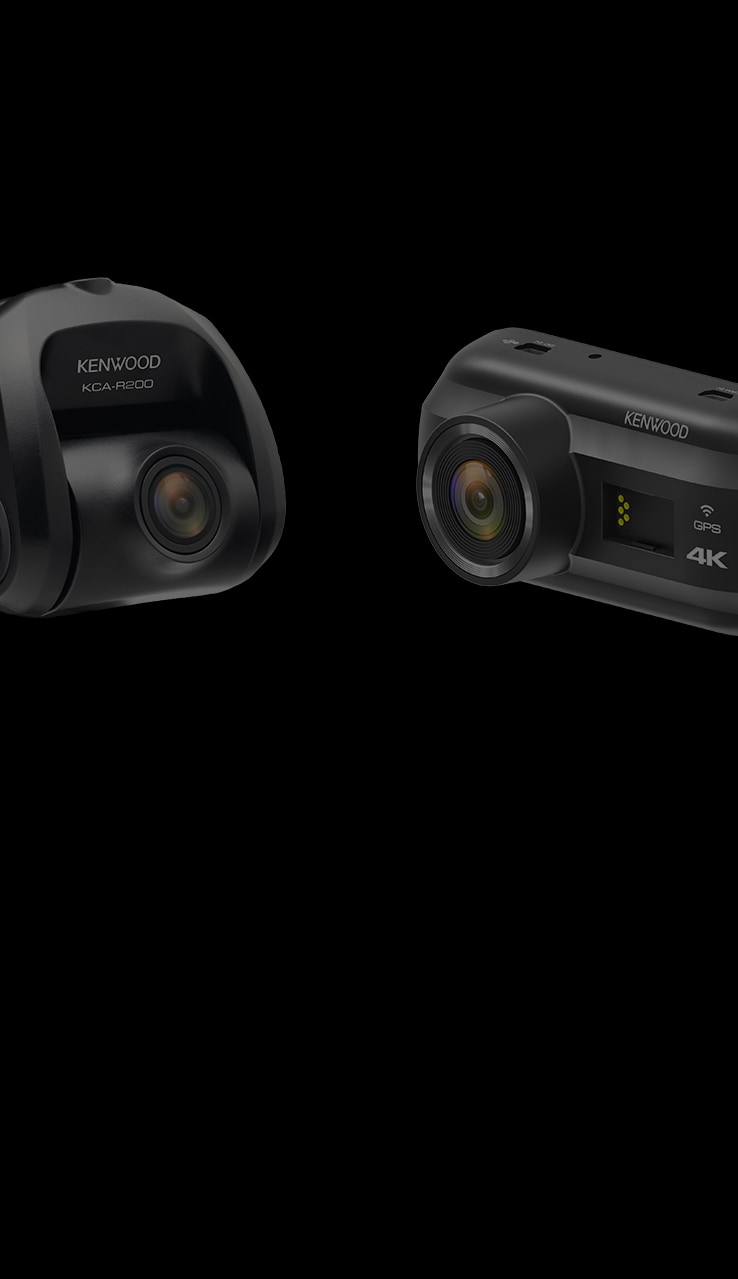 Record the road with this audio-enabled front and rear dashcam