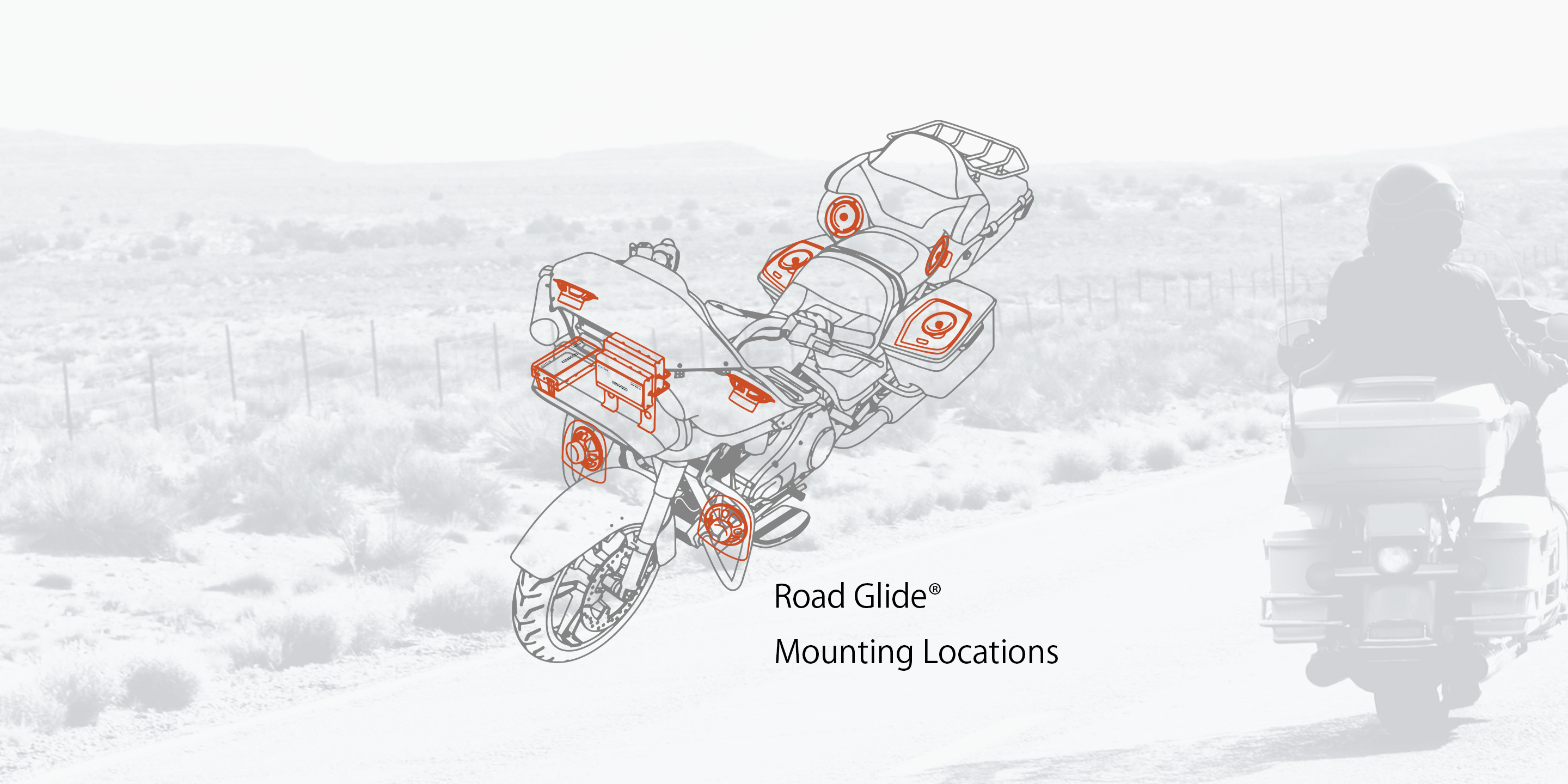 Street Glide® Mounting Locations & Road Glide® Mounting Locations