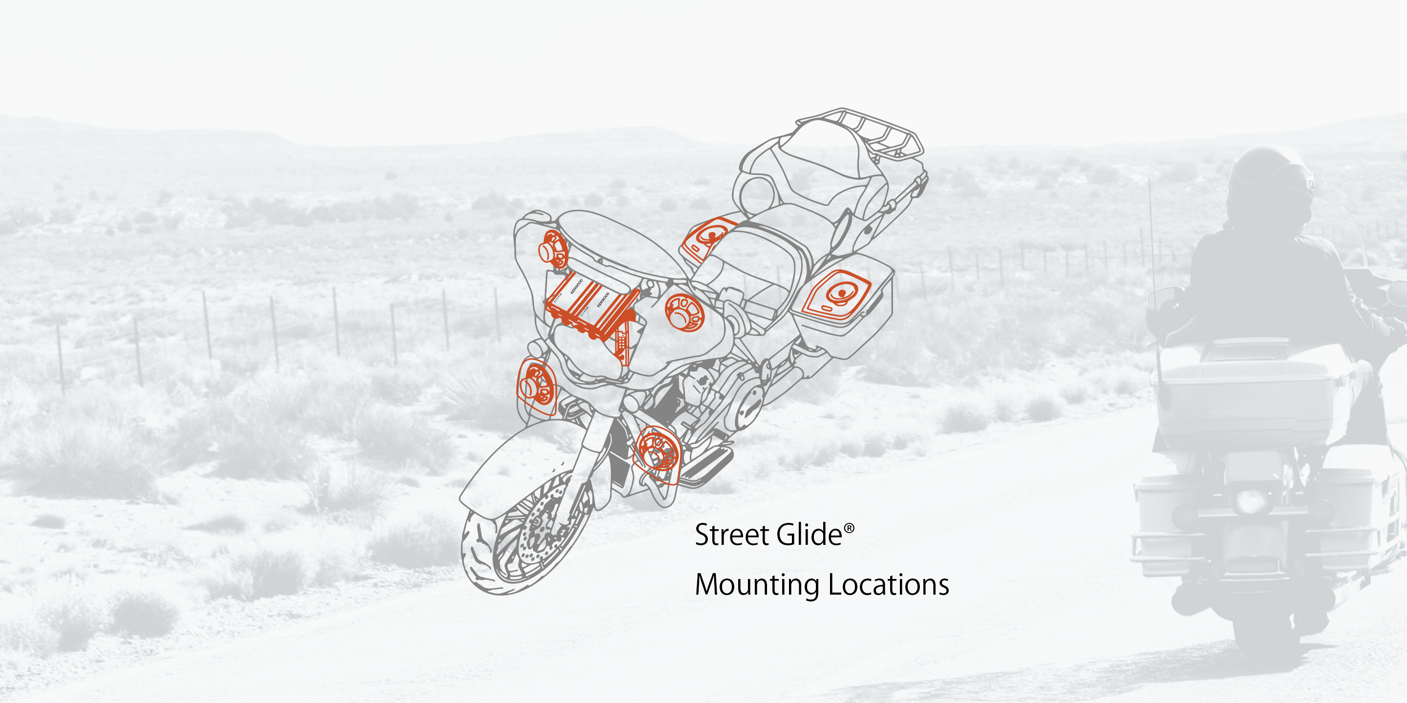 Street Glide® Mounting Locations & Road Glide® Mounting Locations