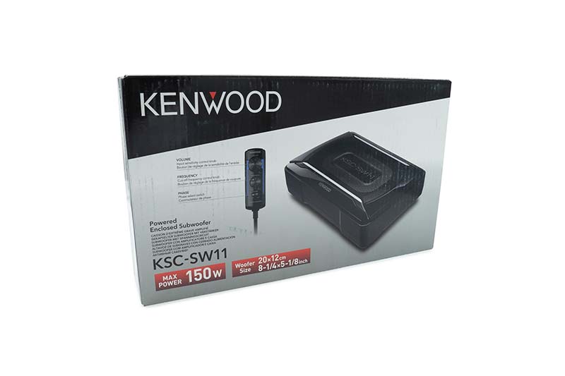 Kenwood KSC-SW11 Subwoofer Actif Pour Voiture - 150W, 20cm - Ampli Intégré
