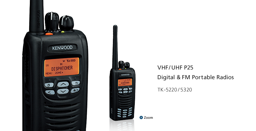 VHF/UHF P25 Digital & FM Portable Radios TK-5220/5320